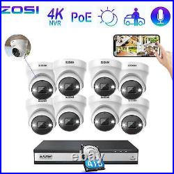 ZOSI 4K UHD POE CCTV System 16CH NVR 8MP Security IP Camera ColorVu Outdoor 4TB