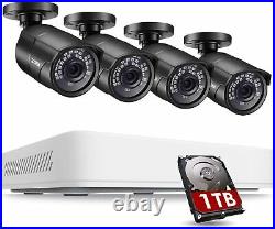 ZOSI 5MP 2K CCTV HDMI DVR Extreme Home Outdoor Security Camera System 1TB HDD