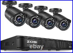 ZOSI 5MP-Lite DVR Outdoor CCTV 1080p Security Camera System 120ft night Vision
