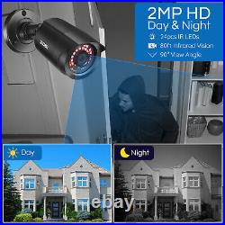 ZOSI 5MP Lite H. 265+ Surveillance Camera System Outdoor 8CH CCTV DVR Remote View