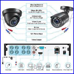 ZOSI 5MP Lite H. 265+ Surveillance Camera System Outdoor 8CH CCTV DVR Remote View