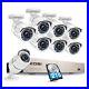 ZOSI 5MP Lite Home Security Camera System H. 265+ 8CH CCTV DVR with 1/2TB HDD