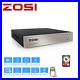 ZOSI 8 Channel H. 265 5MP Lite DVR with Hard Drive 1TB for Security Camera System