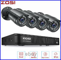 ZOSI 8CH 1080P DVR 2MP Home Security Surveillance Camera System CCTV 24/7 Record