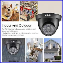 ZOSI 8CH 1080P HDMI DVR 720P HD Outdoor CCTV Home Security Camera System 1TB