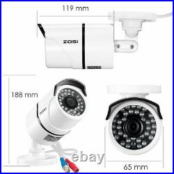 ZOSI 8CH 1080p DVR 2MP Outdoor Camera IR Home cctv Security System Night vision