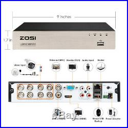 ZOSI 8CH 1080p DVR 2MP Outdoor Home Security Camera System with Hard Drive 1TB