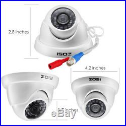 ZOSI 8CH 1080p DVR 2MP Outdoor Home Security Camera System with Hard Drive 1TB