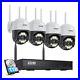 ZOSI 8CH 2K Wireless PT Security Camera system Outdoor CCTV Color Night AI Alert