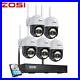ZOSI 8CH 3MP Home Wireless PT Security Camera system 2K NVR CCTV Audio AI Detect