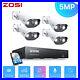 ZOSI 8CH 4K NVR 5MP Outdoor PoE Security IP Camera CCTV System 2TB CCTV Network