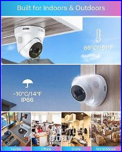 ZOSI 8CH 4K POE NVR Security 5MP CCTV Camera System AI Human Vehicle Detection