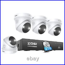 ZOSI 8CH 4K POE NVR Security 5MP CCTV Camera System AI Human Vehicle Detection