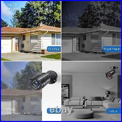 ZOSI 8CH 5MP DVR 1080P CCTV Home Security Outdoor Detection Camera System 2TB