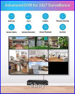 ZOSI 8CH 5MP Lite 8CH DVR 2MP Security CCTV Camera System Outdoor Motion Alerts