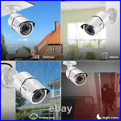 ZOSI 8CH 5MP Lite DVR 1080p Outdoor Home Security Camera System Remote View