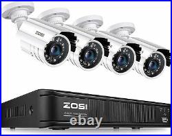 ZOSI 8CH 5MP Lite DVR HD Outdoor Video Network Motion Security Camera System