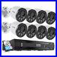 ZOSI 8CH 5MP NVR 4MP PoE Security Camera System Human Detect 24/7 Record IP CCTV