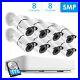 ZOSI 8CH HD 5MP Security Camera System 1TB Hard Drive DVR Outdoor Bullet Camera