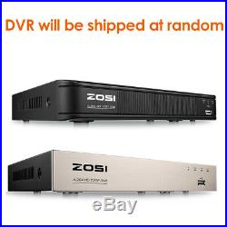 ZOSI 8CH HD DVR Outdoor Surveillance Security Night Vision cctv Camera System