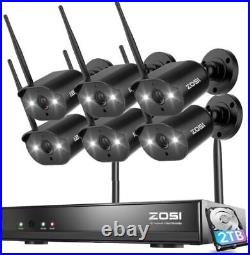 ZOSI 8CH NVR 3MP Wireless IP Camera Security System WiFi AI Night Vision CCTV
