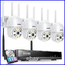 ZOSI C289 3MP PTZ Wireless Network CCTV WiFi IP Outdoor Security Camera System
