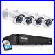 ZOSI H. 265+ 1080p 8 CH DVR + 4 x 2MP Bullet Cameras Security System Night Vision