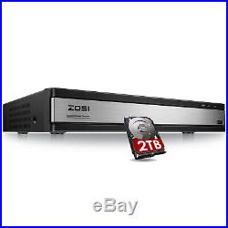ZOSI H. 265+ 16 Channel 1080N CCTV DVR Recorder with 2TB for Security Camera Kit