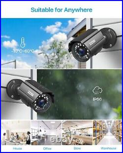 ZOSI H. 265+ 16CH 1080p Dome bullet Surveillance CCTV Security Camera System 2TB