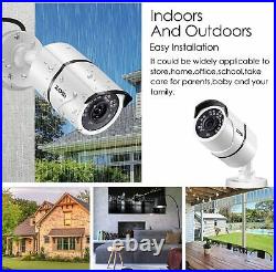 ZOSI H. 265+ 16CH DVR Home Security Bullet Camera Outdoor Day & Night CCTV System