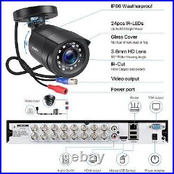 ZOSI H. 265 16Channel 1080p Bullet Surveillance CCTV Security Camera System 2TB