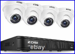 ZOSI H. 265 2.0MP 1080P HDMI TVI DVR 1500TVL Outdoor CCTV Security Camera System