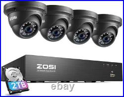 ZOSI H. 265+ 4K 8CH NVR PoE Security Home Camera System CCTV 24/7 Recording 2TB