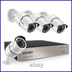 ZOSI H. 265+ 5MP 8CH NVR HD POE Security Camera System Outdoor Watherproof 2TB