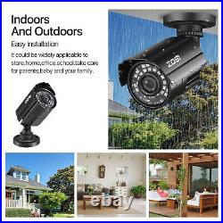 ZOSI H. 265+ 5MP DVR 1080P Outdoor CCTV Security Camera System Motion Detection