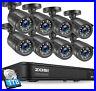 ZOSI H. 265+ 5MP Lite DVR Security System 8CH DVR 1080P CCTV Camera Night Vision