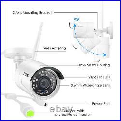 ZOSI H. 265+ 8CH 1080P Wireless Security Camera System WIFI NVR 1TB Outdoor Kit
