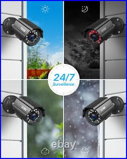 ZOSI H. 265+ 8CH 5MP Lite DVR Home 1080P Security Camera System 1TB CCTV system