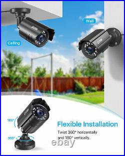 ZOSI H. 265+ 8CH 5MP Lite DVR Home 1080P Security Camera System 1TB CCTV system