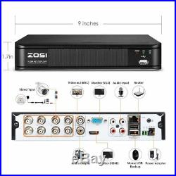 ZOSI HDMI 8CH 1080P CCTV Security Outdoor Camera DVR Night Vision System 0-1TB
