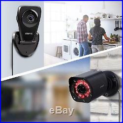 Zmodo 1080P 8CH NVR 4 PoE+2 Wireless Audio Camera Security System 1TB withRepeater