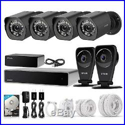 Zmodo 1080P 8CH NVR 4 PoE+2 Wireless Audio Camera Security System 1TB withRepeater