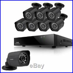 Zmodo 1080p 8CH HDMI NVR 8 IP Outdoor Surveillance Camera PoE System with IR Night
