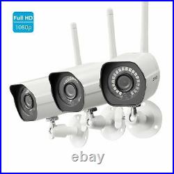 Zmodo 1080p Outdoor WiFi Bullet IP Security Camera with Night Vision 3 Pack