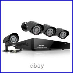 Zmodo 4CH DVR Video Surveillance System-500GB HDD&4 600TVL Cameras(Clearance)