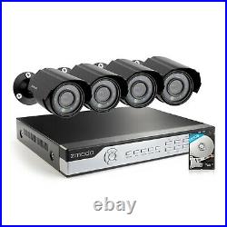 Zmodo 4Channel Security Camera System DVR & 4 x 700TVL Analog Cameras with 500GB
