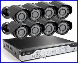 Zmodo 8 Channel Security Camera System DVR & 8 x 700TVL Analog Cameras