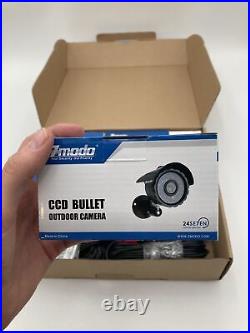 Zmodo Security Cameras CCD Bullet Color IR Outdoor Cameras 4 Pack w Wiring New