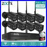 Zoohi 1080P Home Security Camera System Wireless Outdoor CCTV WIFI 8CH NVR Night