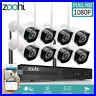 Zoohi 8CH 1080P Outdoor Wireless Security Camera System 1080P Wifi NVR Home CCTV